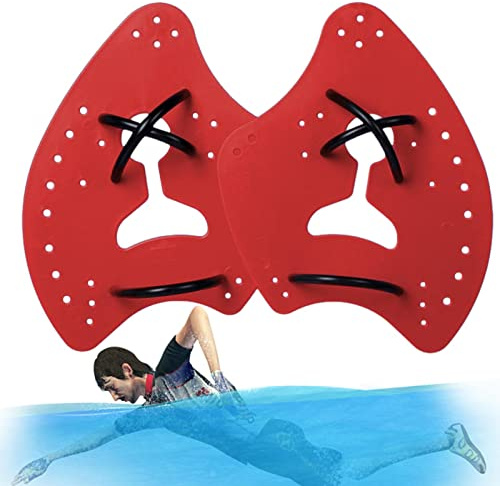 Paletas de natación para natación de regazo – Palas de mano para nadar – Palas de natación ergonómicas con múltiples agujeros suaves para mejorar la postura de natación, natación de regazo y