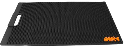 NonSlip Fish Fillet Mat 14 * 24“, Black | Heavy Duty Fish Bait Cutting Board for Filleting, Cutting, Cleaning, Rollable, Large Size,No Need Fish Grippers