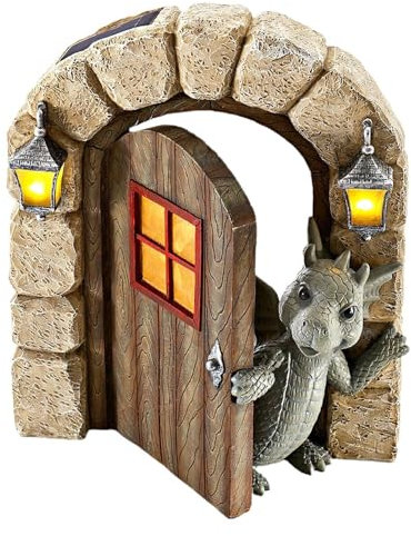 Generisch Gartendrachen Figuren Deko Drachenskulptur Hauswand Fenster Garten, Harz Schöne Hof Drachenskulptur, Schöne Hof Drachenskulptur, Statuen Für Gartenwand