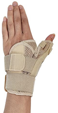 EUTYRG Trainings- und Fitnessarmbänder, Daumenschiene, Stabilisator, Handgelenkstütze, Schutz für den Karpaltunnel, 10 (Hautfarbe A)