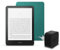 I'ultimo Kindle Paperwhite (versione 2024) da 16 GB con pubblicità, una copertura in tessuto Amazon e un alimentatore Amazon Powerfast da 9 W.