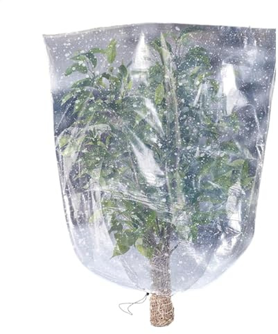 Winterschutz für Pflanzen, Winterpflanzenabdeckungen im Freien | Transparente Pflanzenbeutel für Winterpflanzen | Pflanzenschutz aus PE, wasserdichte Abdeckungen
