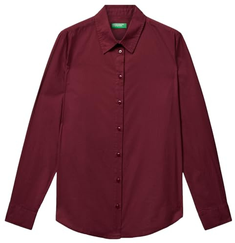 United Colors of Benetton Camisa de Mujer, Violeta, M