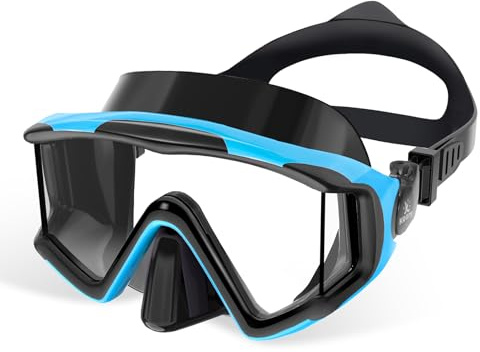 Keary Kids Swim Goggles with Nose Cover 3-Window Swimming Goggles for 4-16 6-14 8-12 3-5 4-7 Years Old Underwater Swim Mask for Toddler Boys Girls Youth Child Water Pool Goggle Anti-Fog Clear Glasses