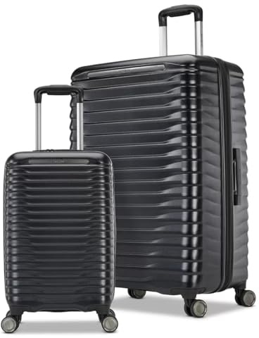 Samsonite Element 2-teiliges Hardside-Gepäck-Set in Schwarz, Schwarz , Medium, Large, Hartschalengepäck