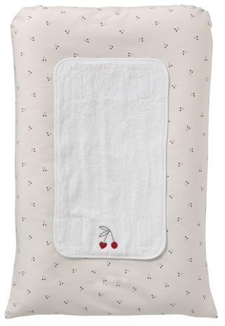 VERTBAUDET Wickelauflage für Babys, PVC, abnehmbarer Bezug, beige, bedruckt, 72 x 49 cm