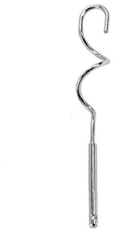 EMDMGJ 1pcs Electric Egg Beater Accessories, Stainless Steel Egg Beater/Dough Rod/Mixing Rod,Electric Drill Universal Mixing Rod,(Hook)