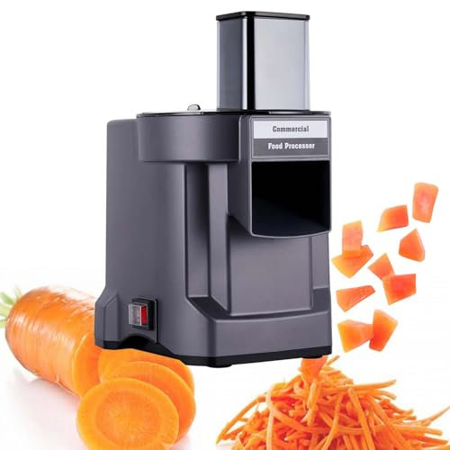 Tritatutto Commerciale Per Verdure - Taglia A Cubetti, Grattugia, Affetta E Taglia A Strisce, Robot Da Cucina, Affettatrice Automatica Per Patate E Cipolle, Con 3 Lame In Acciaio Inox
