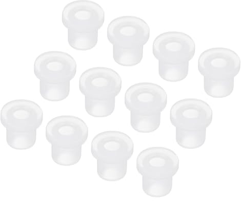 QUARKZMAN 30Pcs passe-câble en caoutchouc en forme de T Dia 8.5mm ID 6mm H 10mm Transparent Joint de protection pour câble Passe-câbles flexibles pour tuyau de câble