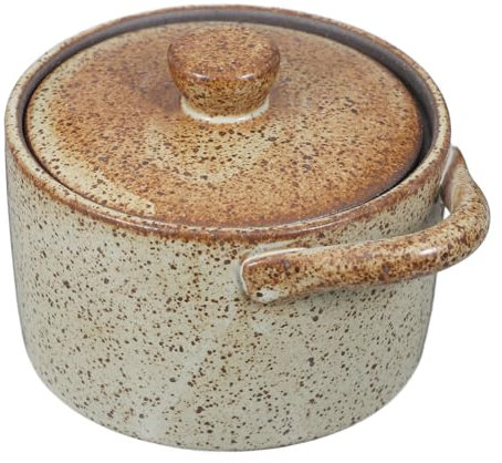 Ciieeo Bol Avec Couvercle Cocotte Céramique Pour Cuisson Marmite à Vapeur Pour Œufs Vaisselle Céramique Petite Cocotte Avec Couvercle
