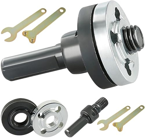 Angle Grinder Adapter, 10Pcs Electric Drill Angle Grinder Connecting Rod Set, Metal Adapter, Suitable for 10 to 13 mm Hand Drill Models