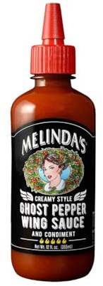 Melinda's Creamy Style Ghost Pepper Wing Sauce 12oz (355ml) I US Import
