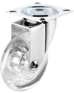 (Paquete de 4) Ruedas universales 3 pulgadas for vitrinas, muebles, ruedas dirección silenciosas goma(C-1pcs)