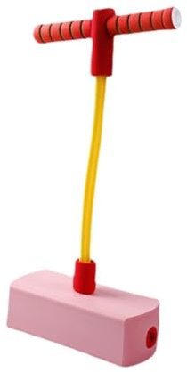 SheerFaring Pogo Stick Hüpfstab Kinder Sprungspielzeug Trainingsboard Sprungbrett mit Griff Aus Eva Material für Sensorisches Training Gleichgewicht Erwachsene Ki, Rosa