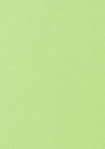 50 Stück - Artoz Serie 1001 Papier Bogen gerippt - 100g/qm - DIN A4, 297 x 210mm, hochwertig, birkengrün