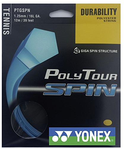 Yonex Saitenset Poly Tour Spin, Blau, 12 m, 0195220121800010