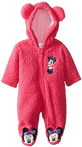 Disney Baby Mädchen Minnie Mouse Kapuzenwagen, Pink, 6 Monate