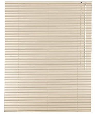 Original Easy-Shadow Aluminium Jalousie Jalousette Breite 215 x 140 cm Höhe in Farbe creme - Bedienseite rechts - Fensterjalousie Jalousien Alu-Jalousien Alu-Jalousetten Fenster Rollo Lamellenbreite 25 mm Lamellen / Maßanfertigung