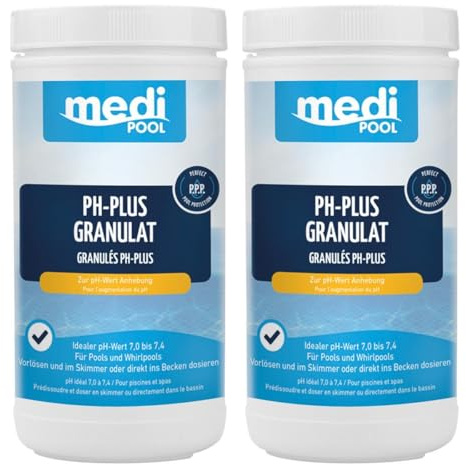 mediPOOL ph-Heber, pH-Plus Granulat 2X 1 kg