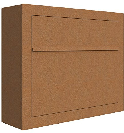 'bravios – Posta a parete con effetto ruggine – Design Cassetta Elegance, Buca Lettere, Casella Postale