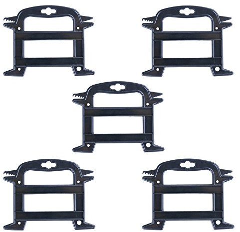 PARACORD PLANET Line Winder Rope Organizer - Empêche Les enchevêtrements, Les nœuds et Les Plis dans Votre - Outil de Bobine pour des usages Multiples (Noir - Paquet de 5)