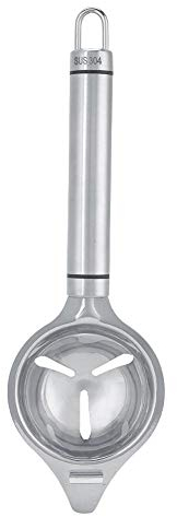 Separador de huevo Fdit Separador de filtro de yema de huevo de acero inoxidable Herramienta de cocina Separador de yema de huevo apto para lavavajillas