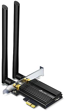 TP-Link Archer TX50E AX3000 Wi-Fi 6 Bluetooth 5.2 PCIe Adapter for PC with Heat Sink, MU-MIMO, Ultra-Low Latency, Supports Windows 10(64bit) Only