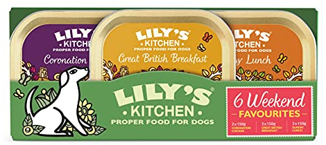 Lily's Kitchen Natural Adult Wet Dog Food Trays Weekend Favourites Mixed Pack 6 x 150g