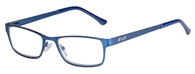 Edison & King Gafas presbicia Hombre - anti luz azul - Christales premium - „Elements“ (Azul, +3,00 dpt)