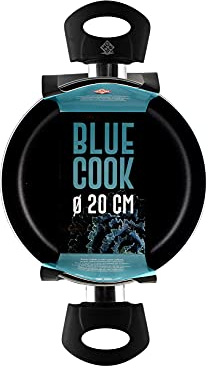 Home 759437 Casseruola 2 Manici Antiaderente, Bluecook, Induzione, 20 cm, Alluminio