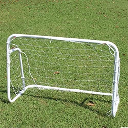 ZHEYANG Fußball Tor Fussball Tor Torwand Tragbares Fußballtor Kleiner Fußballtorrahmen Quick Set Model:G01108(Color:White;Size:120x35x80cm)
