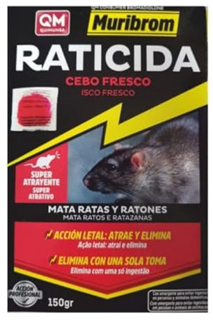 Peyca Raticida Cebo Fresco 150gr para Ratas y Ratones, Veneno Listo para su Uso