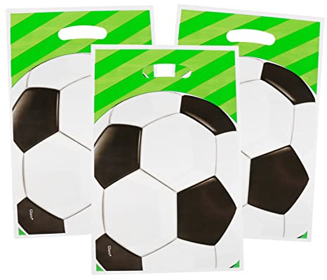 30 Stücke Fußball Tüten Kindergeburtstag Partytüten Kinder Mitgebsel Tüten Kleine Taschen für Süßigkeiten Snacks Kekse Geschenke Mitbringsel Geburtstag Hochzeit Ostern Weihnachten