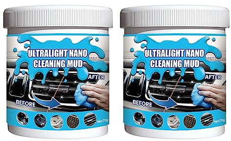 Asudaro Gel De Nettoyage pour Boue De Voiture, 4Pcs Gel de Nettoyage Anti-poussière pour Voiture Gel Nettoyant pour L'intérieur Voiture - pour Clavier D'ordinateur Portable,70g