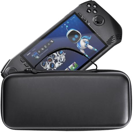 SAMTN Étui de Transport pour MSI Claw, Coque Dure en EVA Noir, Pochette en Filet Intégrée, Résistant aux Chocs et aux Collisions