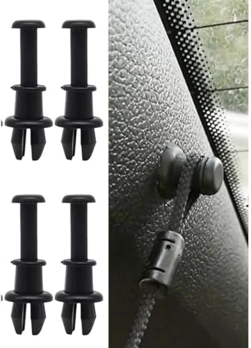 Lohill 4 Stück Auto Hutablage Clips, Hutablage String Clip Hakenhalter, Hutablage Haltegurt Clip,Hutablage Seiten Clips,Auto Hutablage Haken Halterung,Halteband Hutablage