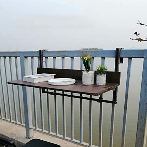 Balkon-Hängetisch, Balkon-Stehtisch Für Geländer, Outdoor-Hängestangen-Tische Für Deck, Balkon-Stehtisch, Balkongeländer-Hängetisch, Klappbarer Balkontisch Zum Aufhängen, Verstellbarer Decktisch (Bra