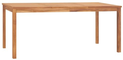 Willood Garten-Esstisch 180 x 90 x 77 cm Massivholz Teak gartentisch Garten