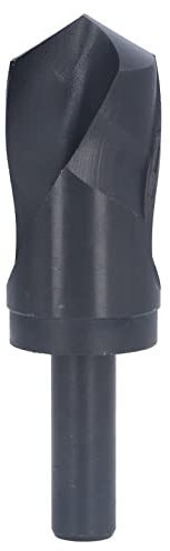 Natudeco Bohrer mit reduziertem Schaft, 3/4 Zoll Schnellarbeitsstahl, schwarze Spiralbohrer, 118 Schneidewinkel 45 mm, für Edelstahl, Legierung, Metall, Kunststoff