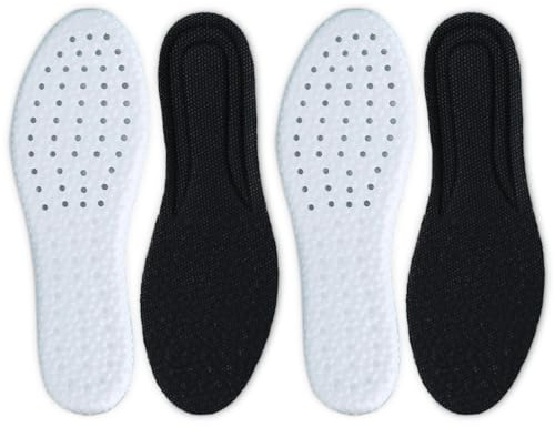 Zzmorni 2 Paar Komfort Sport Einlegesohlen Schuhe Sohlen Einlagen für Alltag und Beruf - Dämpfung und Atmungsaktiv - Ideal für Wandern, Laufen, Fitness (EU Size 38-39(Asia size 39-40))