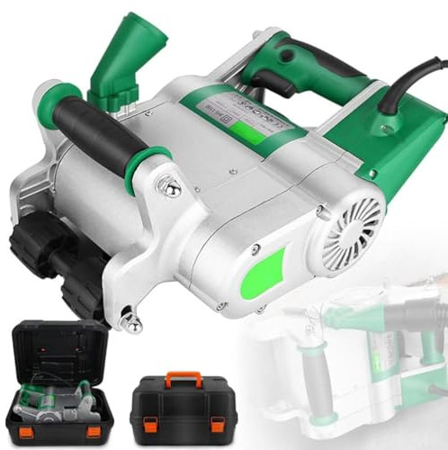 Scanalatrice elettrica for muri da 1100 W, macchina for scanalatura del calcestruzzo portatile, macchina for scanalatura professionale for muri senza polvere, scanalatrice for muri, design appendibile