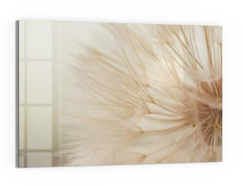DEQORI Glas-Magnettafel | 90x60 cm cm groß | Motiv Zarte Natur | Memo-Board aus Glas | Magnetboard inkl. Magnete, Stift & Tuch für Küche & Büro | Tafel magnetisch & beschreibbar