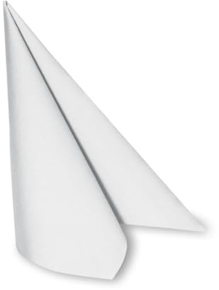 DeinPack 50 x Airlaid Serviette 40 x 40 cm weiß - hochwertige Einwegservietten stoffähnlich - Reißfest, Saugstark & Formstabil - ideal für Hochzeit, Partys und Events