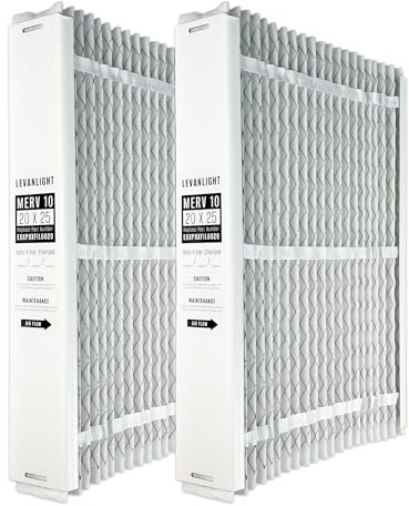EXPXXFIL0020 20x25x5 Merv 10 Expandable Filter Media Replacement Compatible with Bryant/Carrier EZ-FLEX EXPXXFIL0020 Heating and Cooling System, 2 Packs