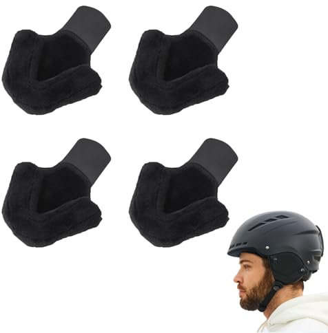 GUTERTOP 2 Paare Ohrenwärmer Fahrradhelm, Ohrenschützer Fahrrad, Ohrenschützer Wind, Weich an den Ohren und Nicht warm, Fahrtwind vom Ohr abhalten