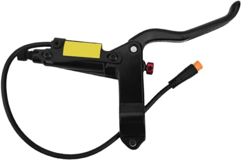 Hasaller Bremshebel Fahrradbremshebel Vollaluminiumlegierung Bremshebel Handbremsen E-Bike Bremshebel Hydraulischer Bremshebel Wasserdicht 3-poliger Anschluss für Fahrrad Fahrrad Bremsgriff (links)