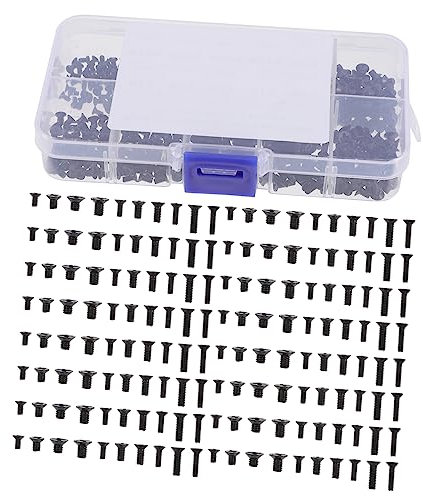 SOLUSTRE 1juego Tornillos De Cabeza Hundida Reparación De Laptops De Surtido De Tornillos Para Mantenimiento De Componentes Electrónicos