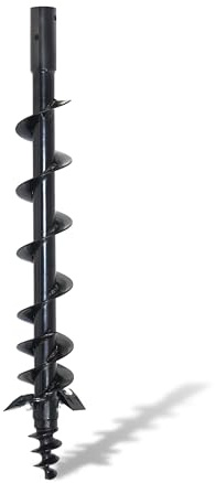 Heavy Duty Post Hole Digger Auger Bit, 6 Inch x 48 Inch, for 3-Point Attachment