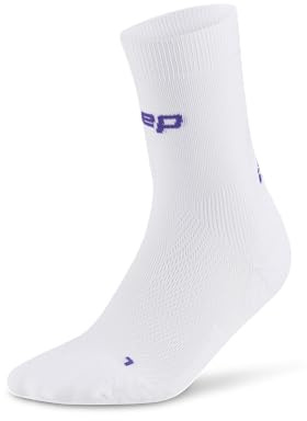 CEP - Leichte Laufsocken mit Kompression für Damen, Ultralight 4.0 Mid Cut, Kompressionssocken mit extra dünnem Gestrick für Laufprofis