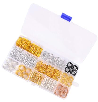 HAPINARY Anelli Per Chioma Dreadlocks Set Per 200 Pezzi Accessori Performance Leggeri E Duraturi Per Feste E Street Photography